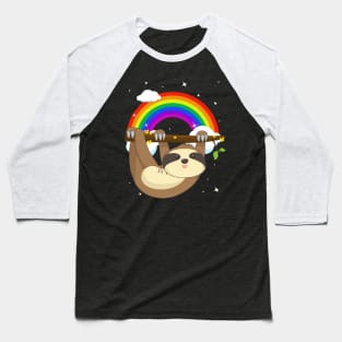 Funny Climbing Sloth LGBT Community Pride T-Shirt Baseball T-Shirt